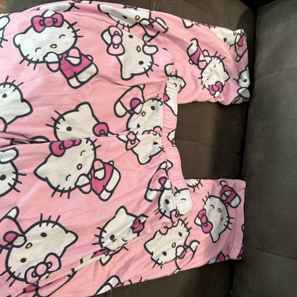 Hello Kitty Pink Pajama Set Soft Sleepwear